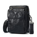 Men's Genuine Leather Shoulder Bag Messenger Pack Handbag Crossbody Bag Man Purse Sling Satchel Bag for Business Travel