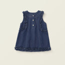 Children Clothing Girls Denim Skirt Summer Lace Dress