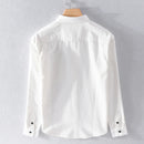 Casual Cotton Shirt Men Comfortable Solid Top Clothes