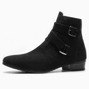 Ankle Boots Men Autumn Pointed Toe Men Boots Leather Breathable High Top Shoes Outdoor Casual Men