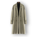 Winter Double side wool coat thicken trench coat men's smart casual woolen jacket
