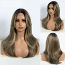 Lace Front Wig Long Straight Ombre lace Wig Cosplay part Wig Blonde Wigs For Women Lace Wig synthetic Lace Wig