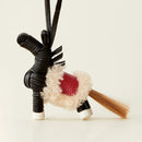 Woven Handmade Bag Charm Hanging Ornament High-end Bag Pendant Leather Gift