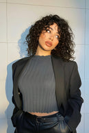 Clearance Black 16inch Kinky Curly Human Hair Wigs For Women Hair Glue Wigs