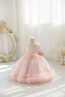 Baby Girls Dress Puffy Lace Princess Party Ball Gown for Wedding Formal Costume 1-6 Years