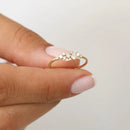 925 Sterling Silver Ring Wedding Bands for Women Brilliant Lab Diamond Ring Fine Jewelry Gift