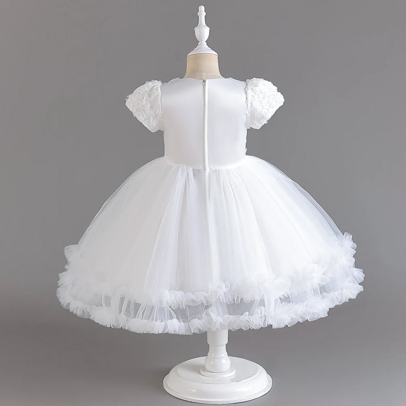 Children Flower Party Formal Ball Gowns Kids Christmas Birthday Graduation Dresses For Girls
