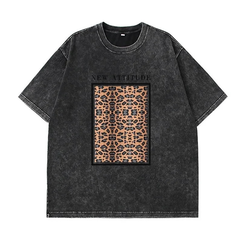 Oversized Short Sleeve Men's T-Shirt Distressed Casual Fit Summer Laundered Tees