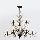 Crystal LED Ceiling Chandelier Villa Living Room Lighting Modern Restaurant Bedroom Candle Droplight