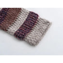 Vintage Women Long Sleeved Round Neck Patchwork Knit Sweater