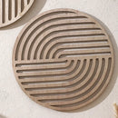 Carved Wood Hollow Solid Wood Applique Background Wall Decoration Home Art Pendant