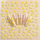 Embossed Lemon Nail Art Summer Fruit Designs Nail Decals Long Lasting DIY Manicure Nails Decor