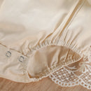 Baby Girls Summer Romper Floral Lace Embroidery Romper Dress Straps Sleeveless Sweet Triangle-Bottom Jumpsuit