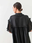 Women's Dress Elegant Ruffled Loose Dresses Casual New Straight Mini Dresses