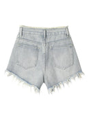 Denim Shorts Women Casual Wrap