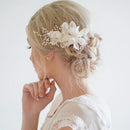 Crystal Flower Hair Clips Hairpin For Women Bride Handmade Bridal Wedding Hair Accessories Jewelry Headpiece