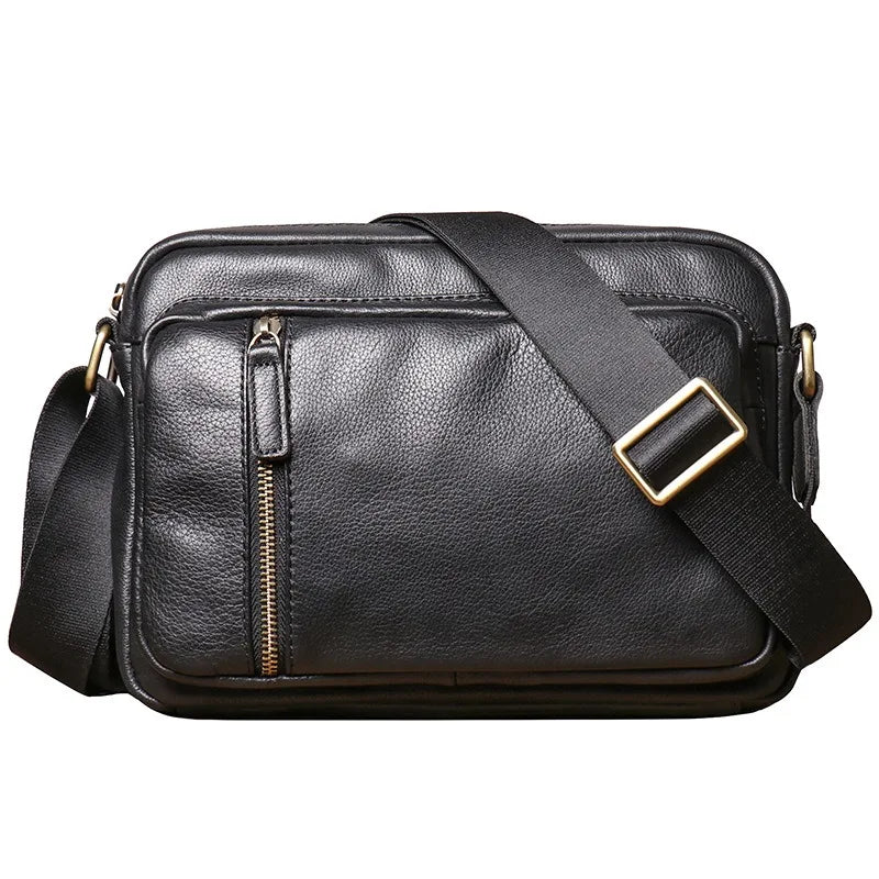 Men's Shoulder Bag Women's Large Capacity Crossbody Bag Genuine Leather Men's Bag Leather iPad Bag