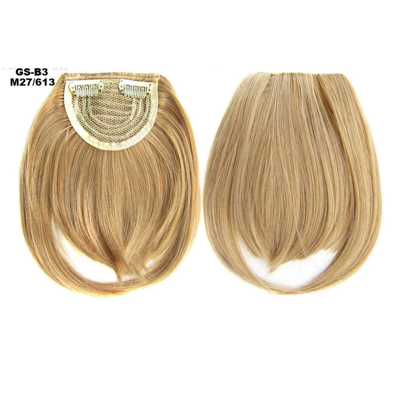 Hairpiece Bangs Hair Extension 2Clips Clip in Hair Blonde