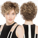 Woman with styled hair from front and back views on a white background, Obroi