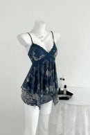 Women Lace Cami Top Casual Retro Fit Coquette Tank Top Summer