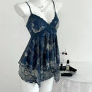 Women Lace Cami Top Casual Retro Fit Coquette Tank Top Summer