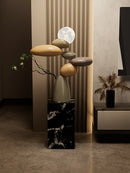 Creative Home Decor Glowing Stone Large Feng Shui Stone Statue Indoor Decor Figurines Living Room Floor Resin Sculpture