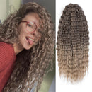 Curl Hair Water Wave Twist Crochet Hair Ombre Blonde Braid Hair Deep Wave Braiding Hair Extension