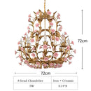 Floral Chandelier Rose Chandeliers Home Lighting Fixtures