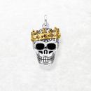 Pendant Skull Crown Fine Jewelry Accessorie 925 Sterling Silver Rebel Gift For Woman Men