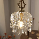 Modern Pendant Light Crystal Chandeliers Bedroom Luxury Glass Pendant Lamp for Home Decor