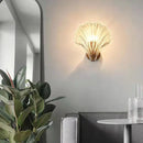 Shell Wall Lamp Bedroom Living Room Corridor Wall Light E14 Indoor Decoration Fixtures