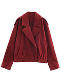 Red velvet jacket on a white background, Obroi