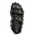 Platform Metal Rivet Belt Buckle Sandals Summer Punk Sports Casual Sandals Women Shoes