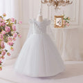 Bridesmaid Dress For Girls Long Tulle Flower Kids Wedding Party Pageant First Communion Ball Gown 3-10 Years