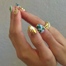 Short Almond Fake Nails Set Handmade Cute  Press-On Nails