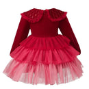 Kid Princess Dress Girl Winter Party Clothes Girls Christmas Carnival Costume Christmas for Baby Girls Dress Lace Toddler