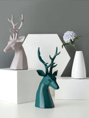Nordic Home Art Ornaments Animal Figurines Creative Lucky Deer Porch Wine Cabinet Decor