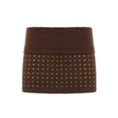 Brown skirt with gold studs on a white background, Obroi