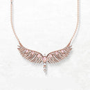 Jewelry Set Necklace and Braelet Rose Gold Phoenix Wing Fine Jewelry 925 Sterling Silver Trendy Gift For Women