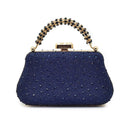 Luxury Italian Shoes and Bag Set for Women Wedding Women Pumps Rhinestones Party Ladies Shoe and Bag Set