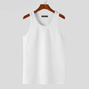 Men Tank Tops Sleeveless Solid All-match Simple Male Clothing Casual Male Waistcoat