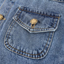 Spring Autumn Children Clothing Baby Pocket Outwear Jeans Handsome Kids Boys Denim Jacket