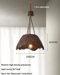 Nordic Vintage Hemp Rope Chandelier Pendant Lights Designer Homestay Study Bedside Hanging Lamp Fixture
