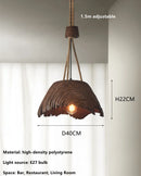 Nordic Vintage Hemp Rope Chandelier Pendant Lights Designer Homestay Study Bedside Hanging Lamp Fixture