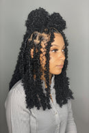 14 12 inch Butterfly Faux Locs Crochet Hair Braids Pre looped Distressed Goddess Butterfly Soft Locs Crochets Braids Cheveux Lok