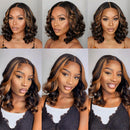 Collage of a woman with styled hair in different angles, Obroi