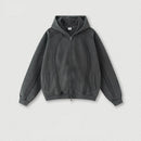 Dark gray hoodie on a light gray background with 'Obroi' logo.