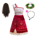 Girls Dress Princess Party Costume One Shoulder Costume Children Carnival Clothing Set