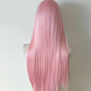 Light Pink Wig for Women 13x4 Lace Front Wig 26inch Long Straight Wigs Soft Natural Fiber Cosplay Wig