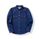 Blue denim shirt on a white background, Obroi